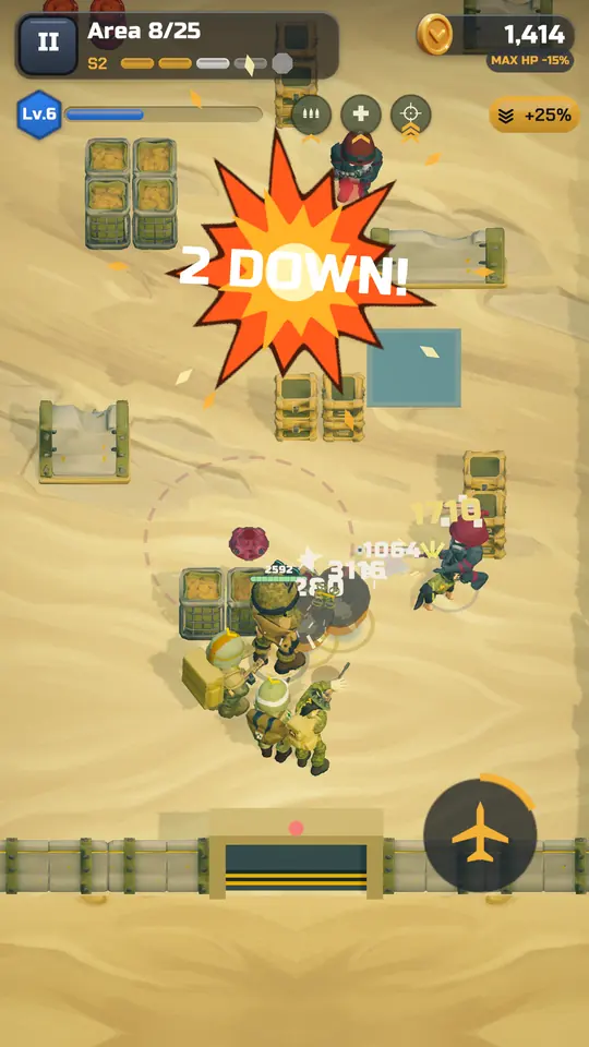 Rook and his squad clearing a desert room